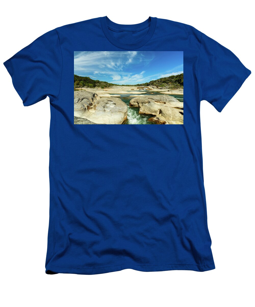 Pedernales Falls T-Shirt featuring the photograph Pedernales Falls Texas by Raul Rodriguez