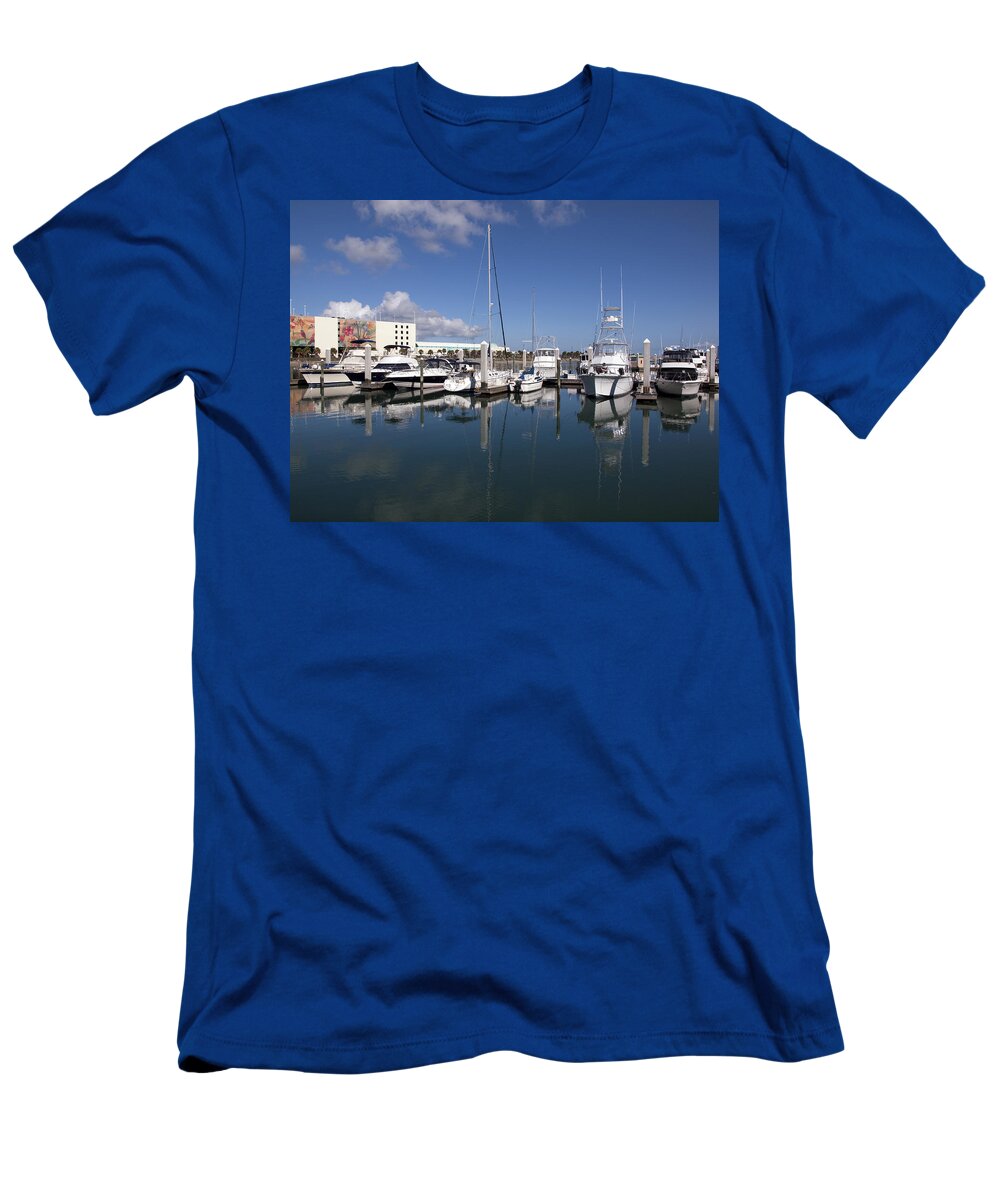 Florida T-Shirt featuring the photograph Port Canaveral Florida Usa #1 by Allan Hughes