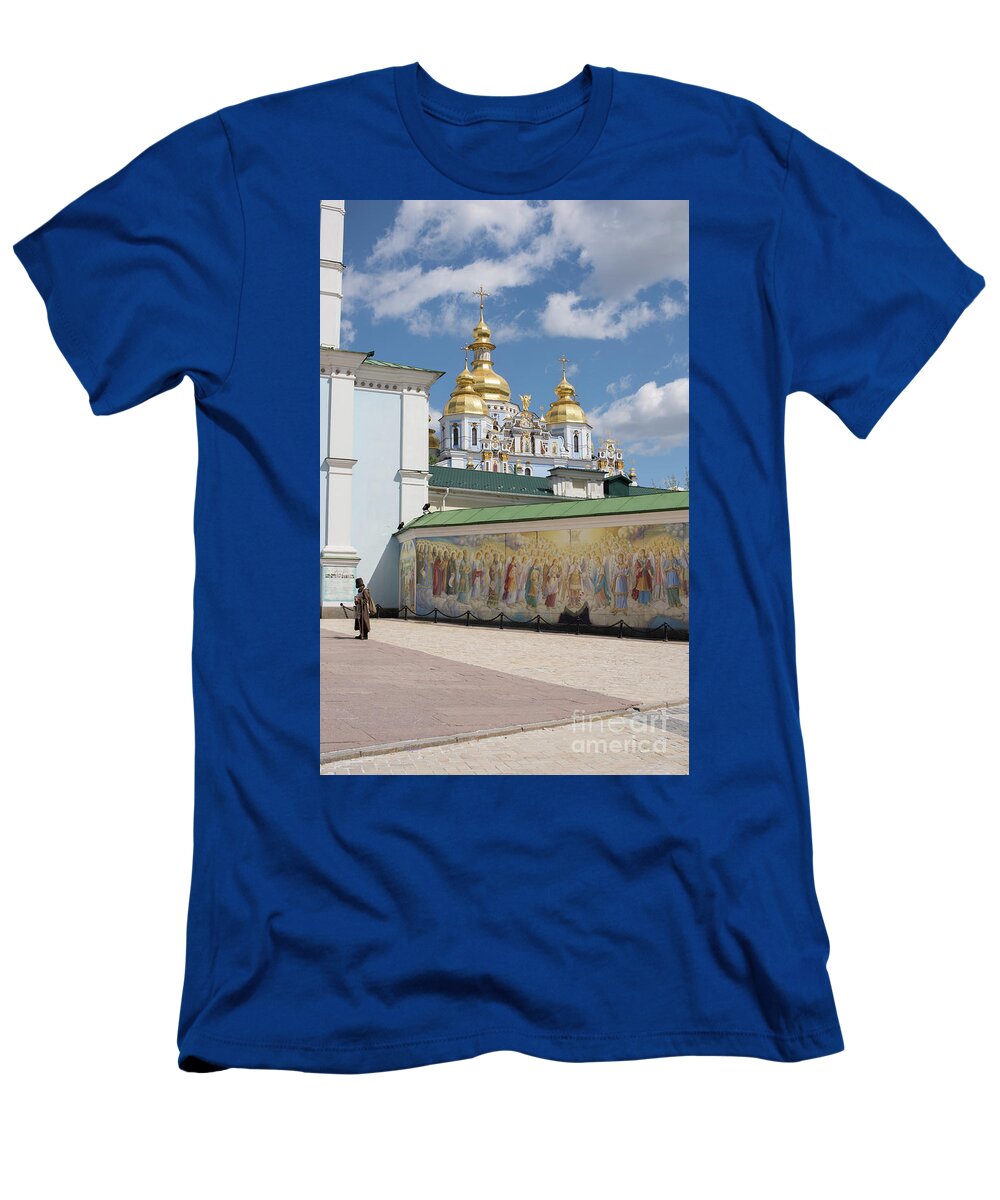 St. Michael's Golden-domed Monastery T-Shirt featuring the photograph Saint Michael's Golden-Domed Monastery, Kiev, Ukraine #1 by Juli Scalzi