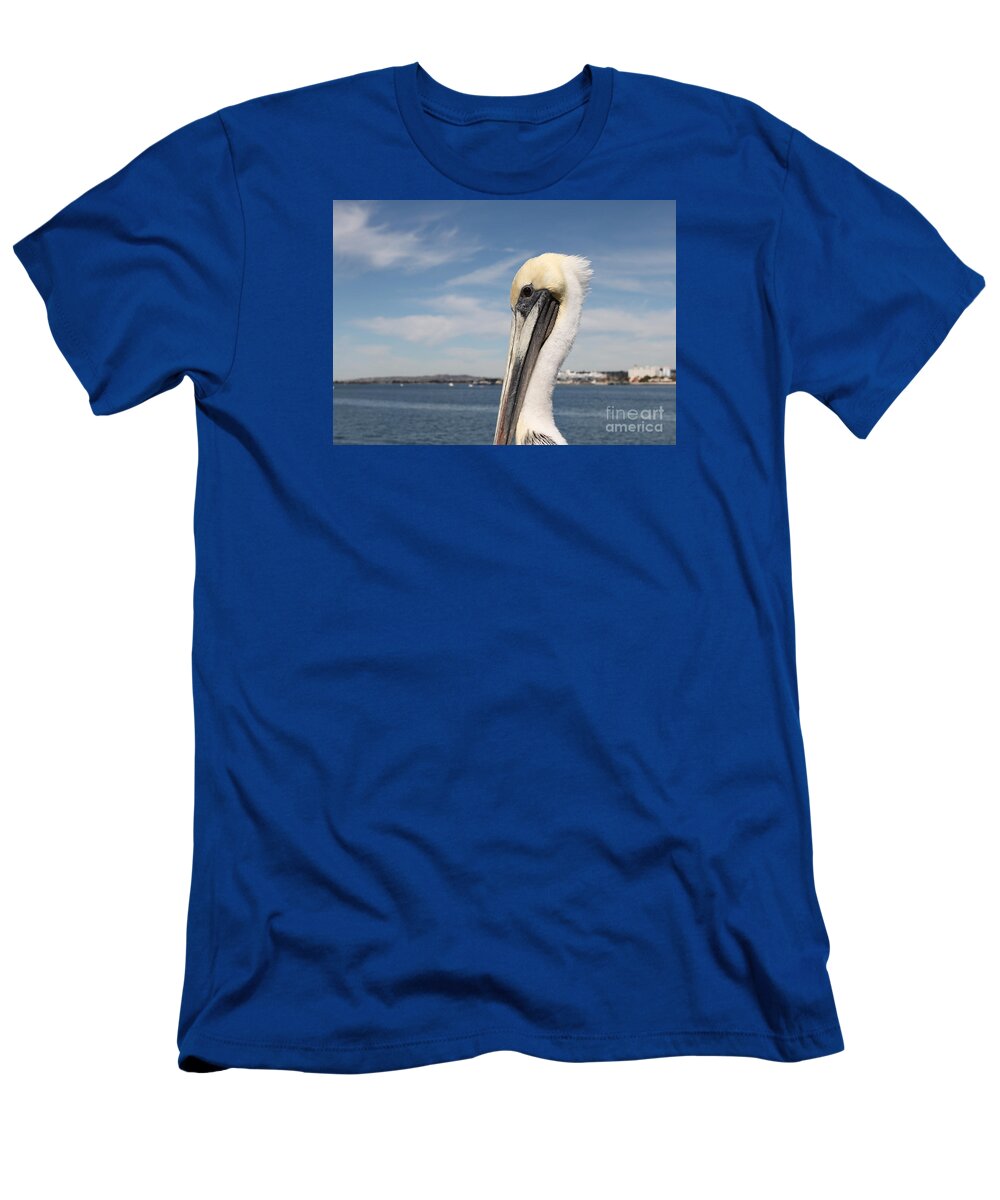 San Diego T-Shirt featuring the photograph San Diego Pelican #1 by Henrik Lehnerer