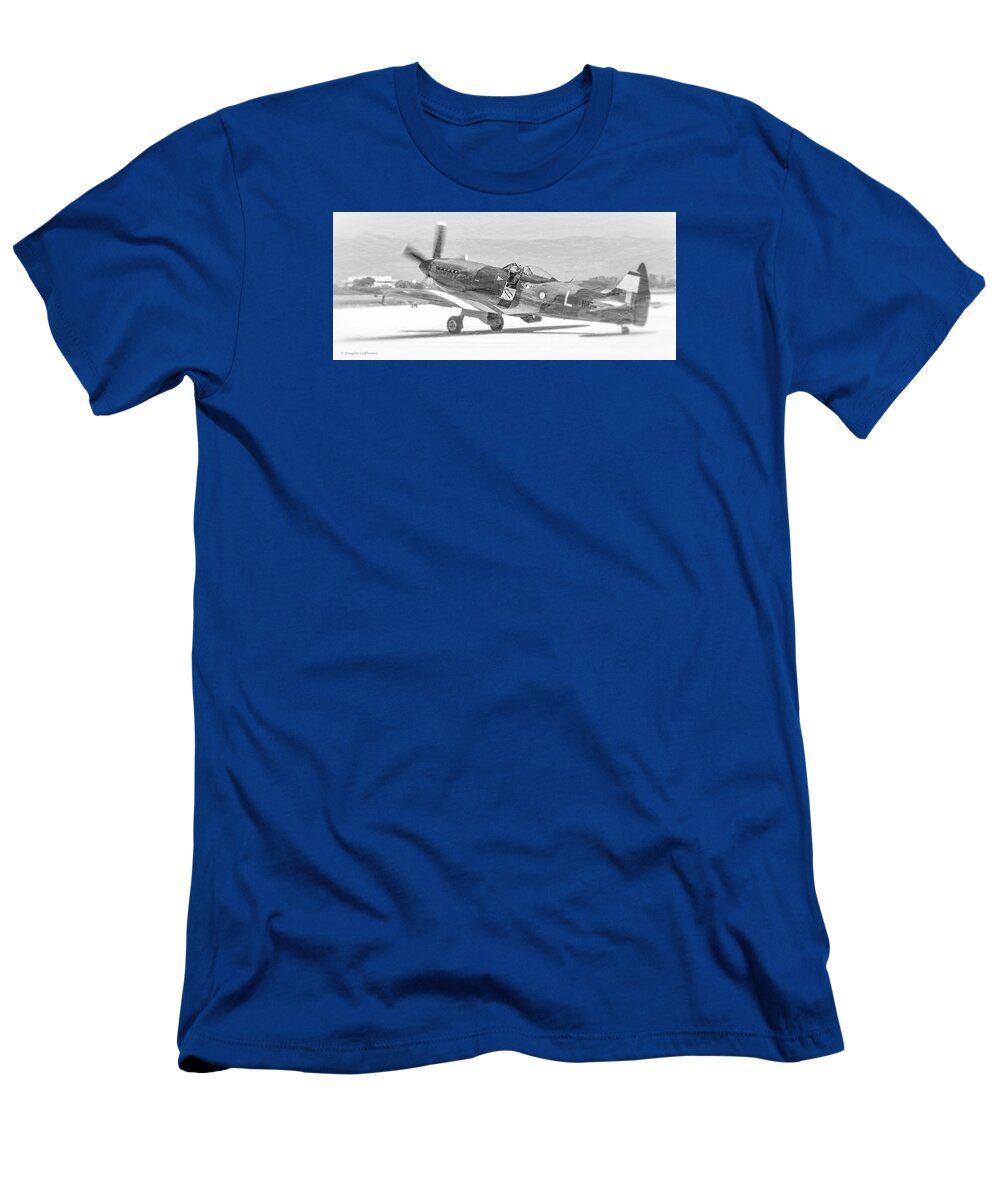 Aviation T-Shirt featuring the photograph Spitfire Mark 16 #1 by Douglas Castleman