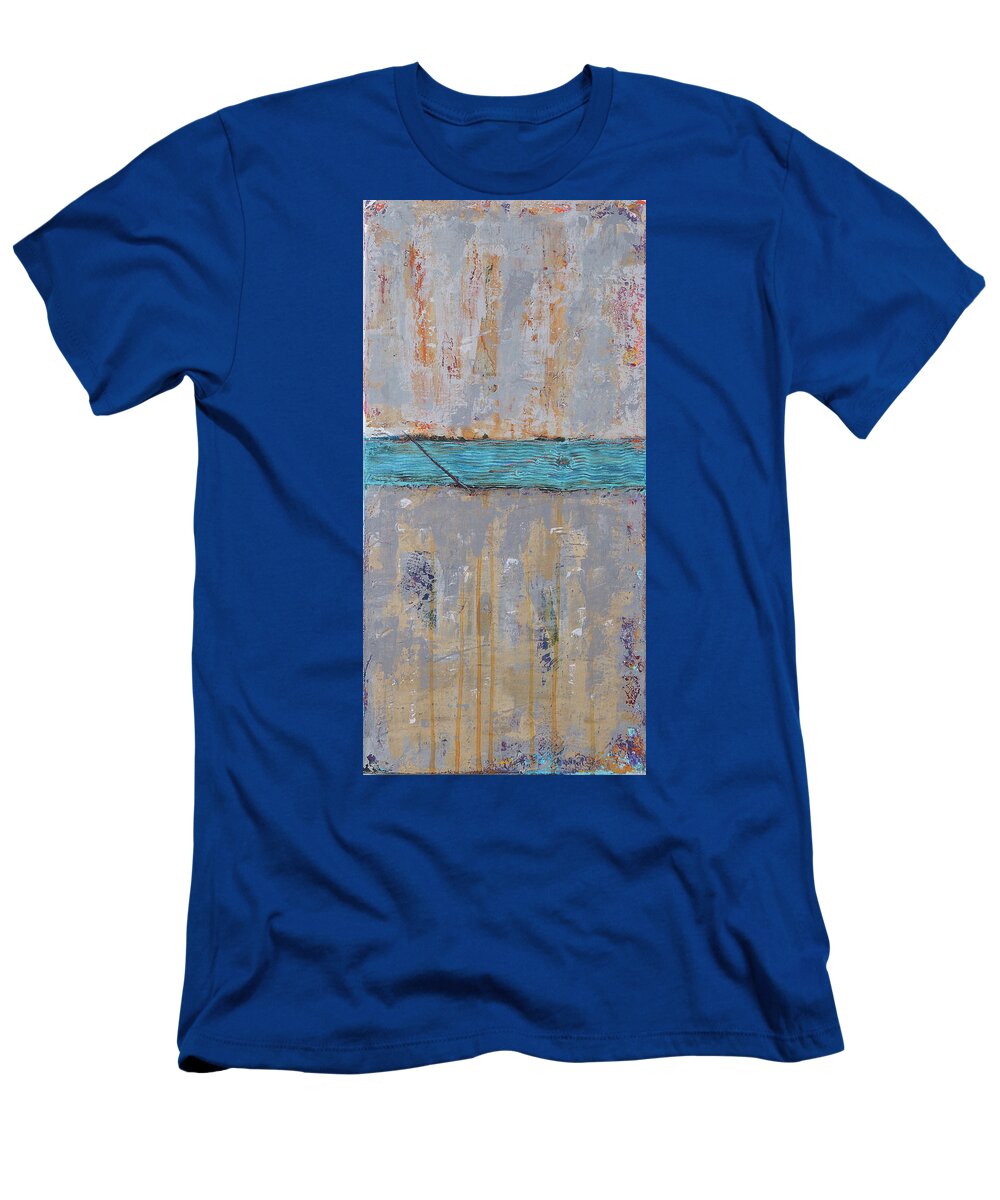 Abstract T-Shirt featuring the painting The Crossing #2 by Jim Benest