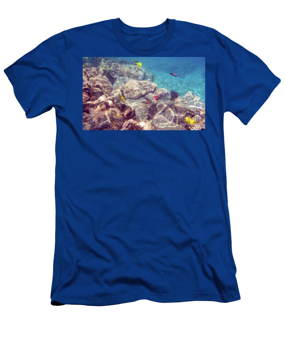Fish T-Shirt featuring the photograph Underwater Beauty #1 by Karen Nicholson