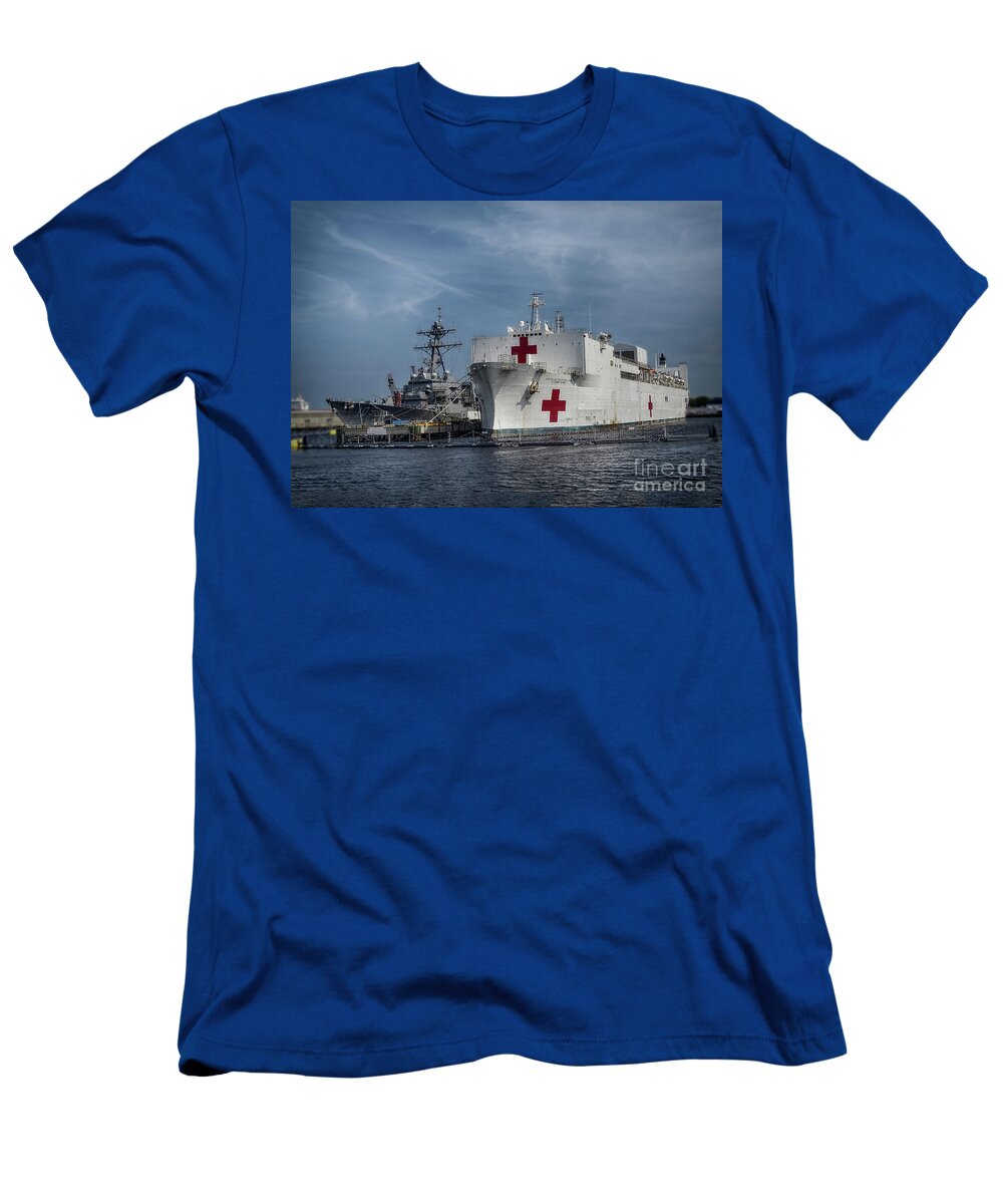 Photoshop T-Shirt featuring the photograph USS Comfort #1 by Melissa Messick
