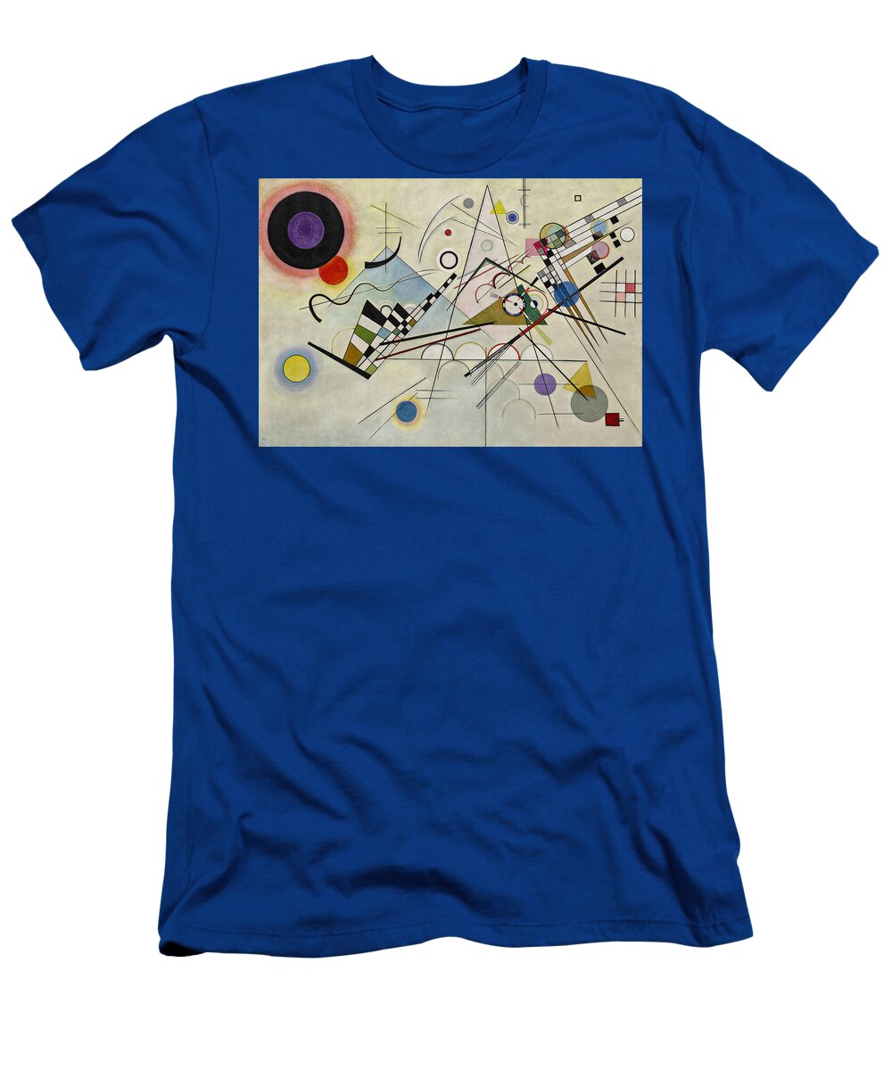 Circles In A Circle T-Shirt featuring the painting Circles In A Circle by Wassily Kandinsky