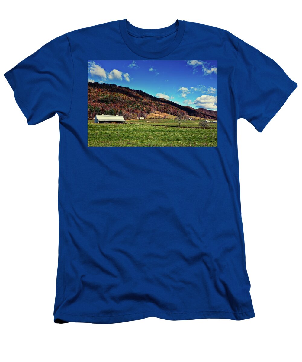 West Virginia T-Shirt featuring the photograph West Virginia Farm In Autumn #1 by Mountain Dreams
