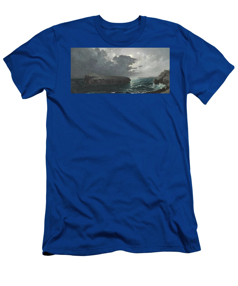 Attributed To Girolamo Gianni (italian T-Shirt featuring the painting Moonlight by MotionAge Designs