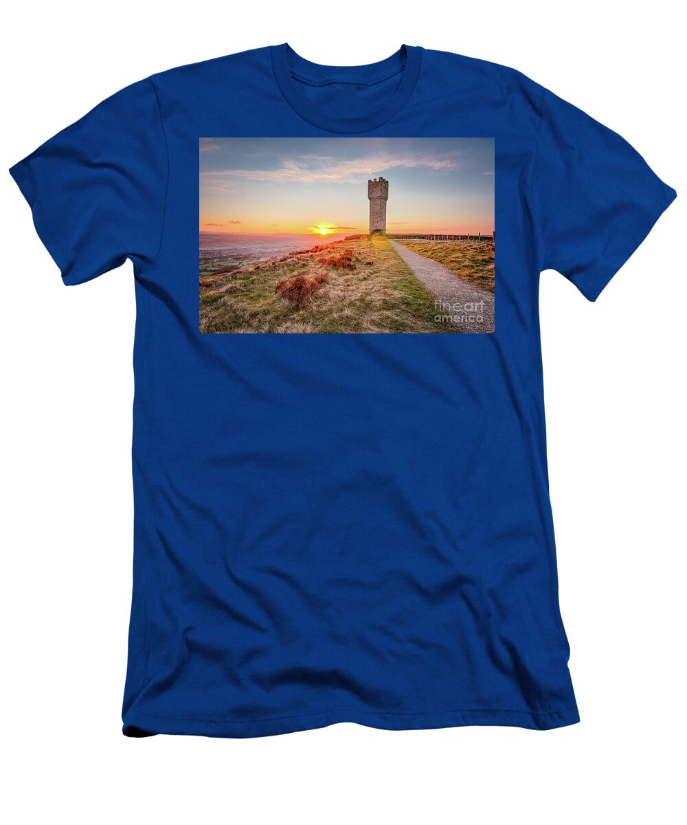 Cowling T-Shirt featuring the photograph Sunrise in Cowling on last day of April by Mariusz Talarek