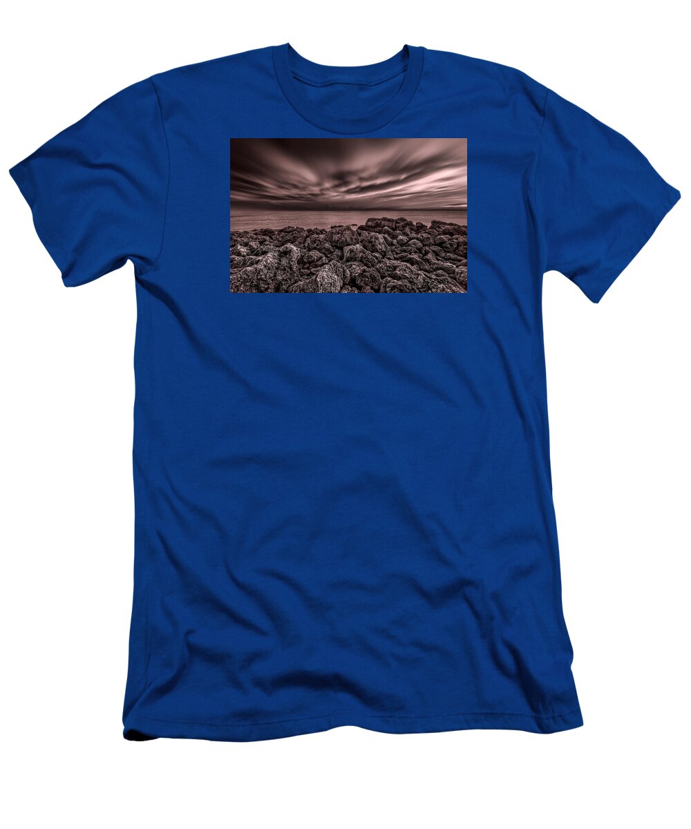 Naples T-Shirt featuring the photograph Sunst over the Ocean #14 by Peter Lakomy