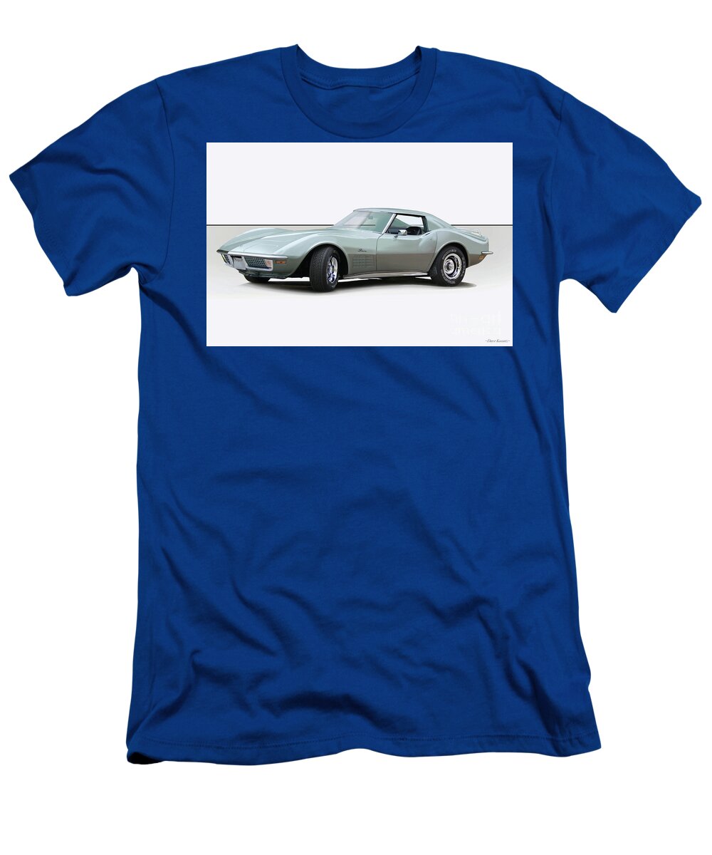 Auto T-Shirt featuring the photograph 1971 Corvette C3 Stingray 2 by Dave Koontz