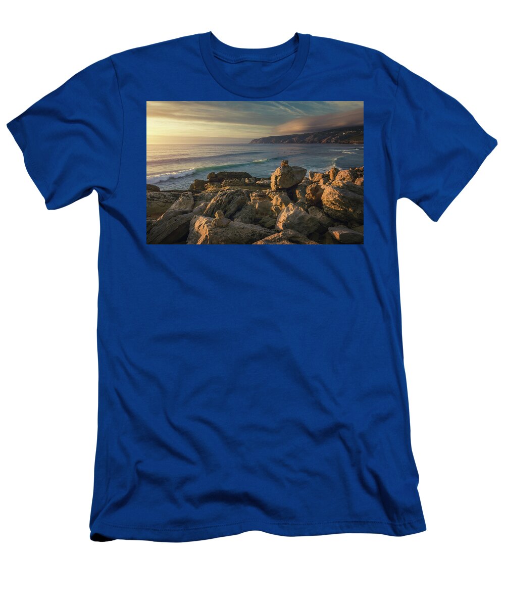 Ocean T-Shirt featuring the photograph Guincho Beach #2 by Carlos Caetano