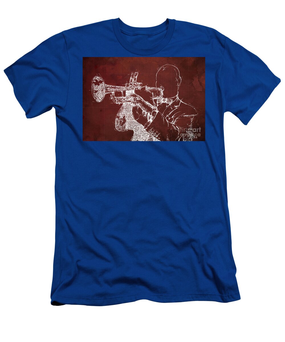 Louis Armstrong on stage T-Shirt by Drawspots Illustrations