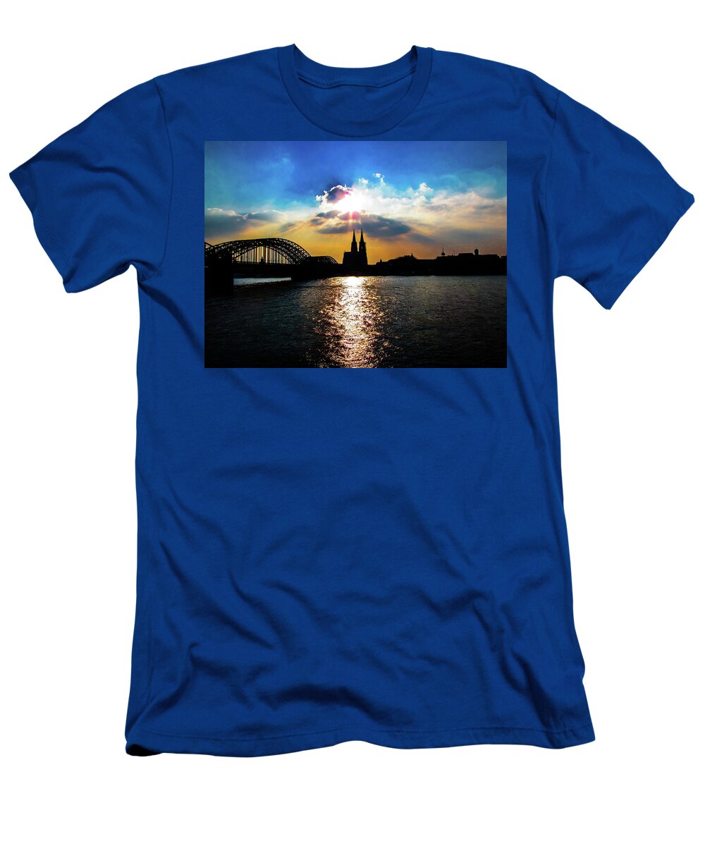Cologne T-Shirt featuring the photograph Sunset #23 by Cesar Vieira