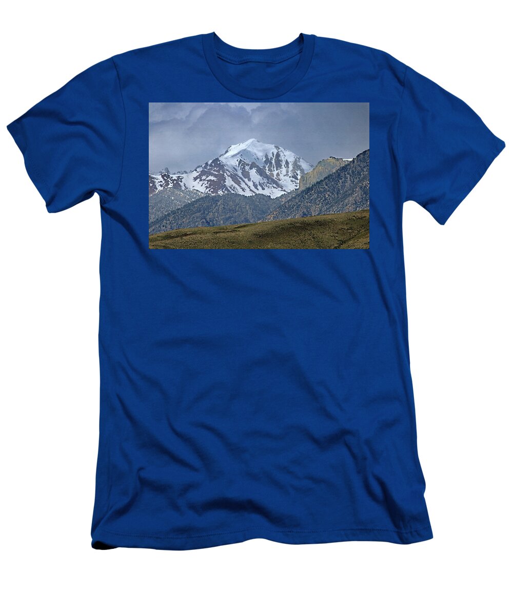 Fresh Snow T-Shirt featuring the photograph 2D07508 High Peak in Lost River Range by Ed Cooper Photography