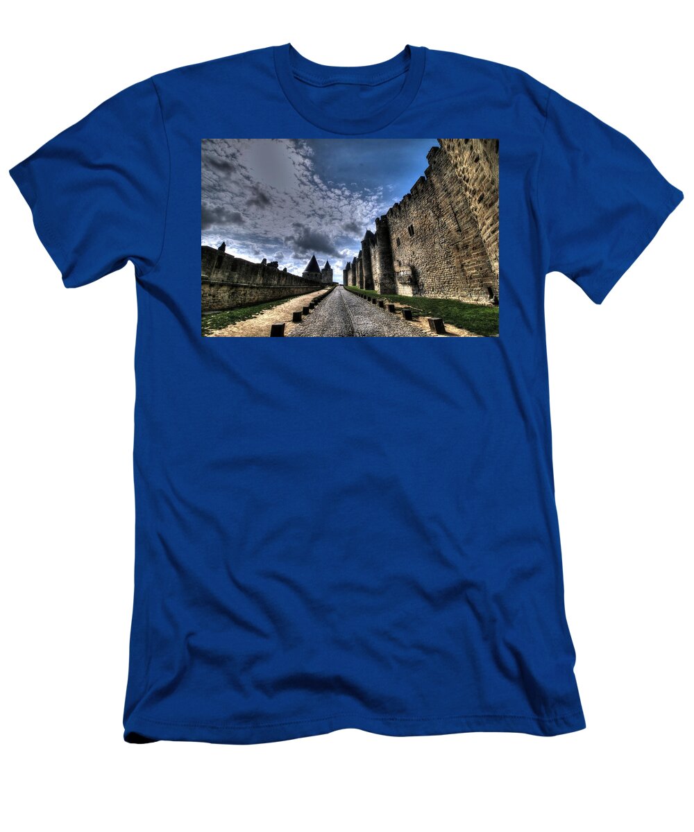 Carcassonne France T-Shirt featuring the photograph Carcassonne FRANCE #3 by Paul James Bannerman