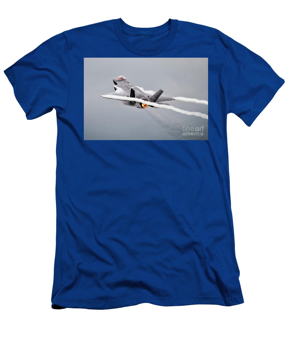 F35 T-Shirt featuring the digital art F35 Lightning II by Airpower Art