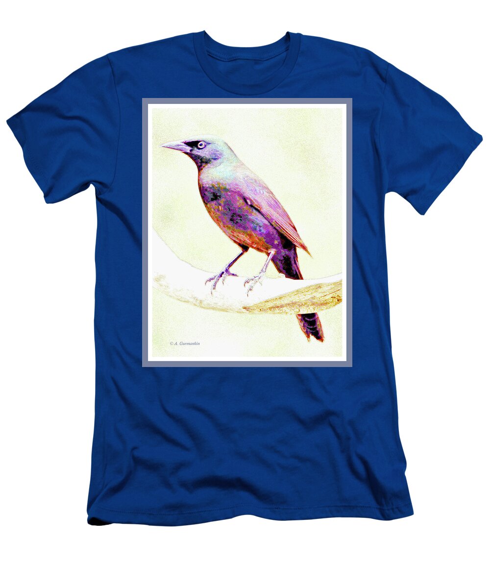 Great-tailed Grackle T-Shirt featuring the photograph Great-tailed Grackle #3 by A Macarthur Gurmankin