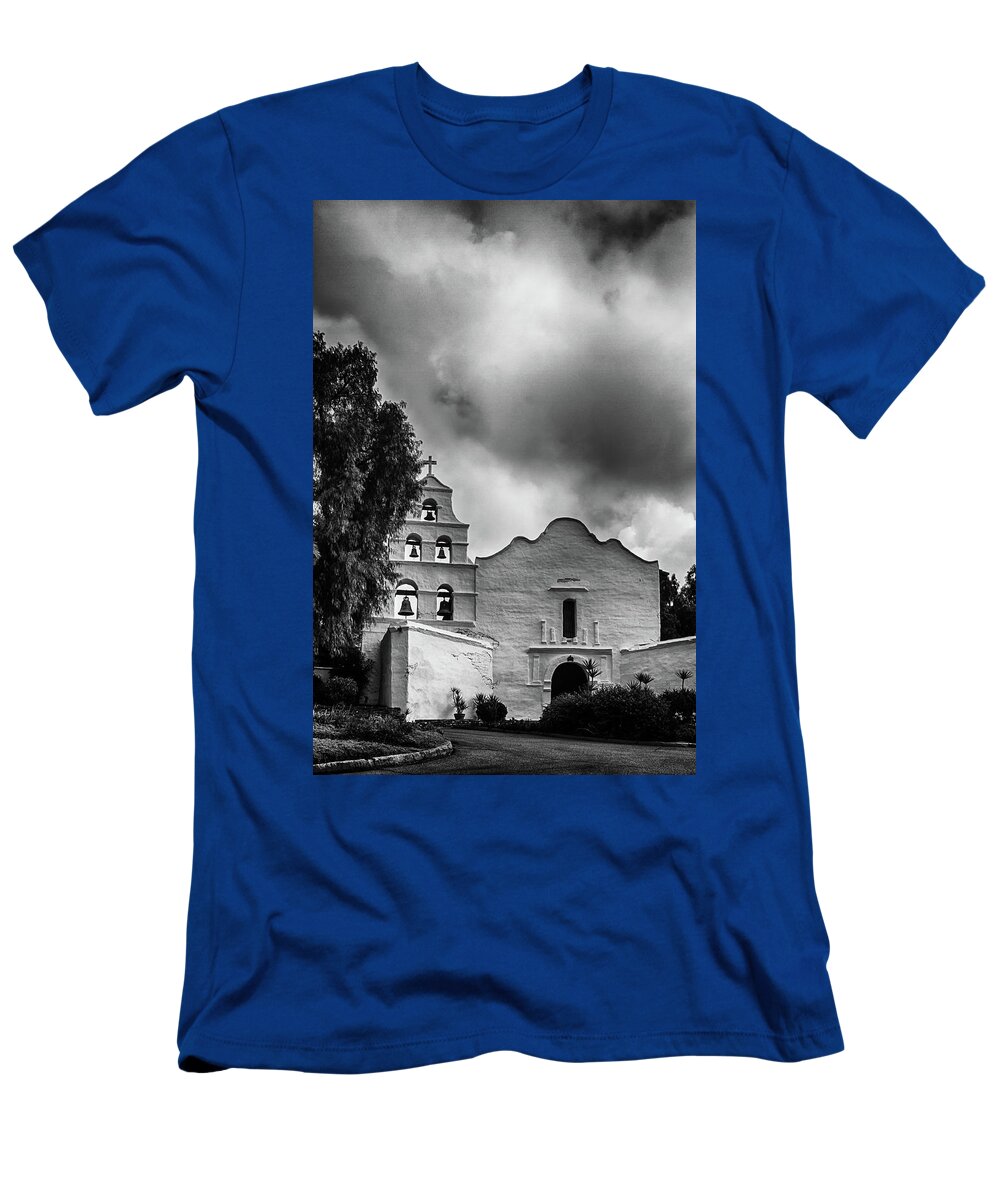 Mission T-Shirt featuring the photograph Mission Basilica San Diego De Alcala by Guy Shultz