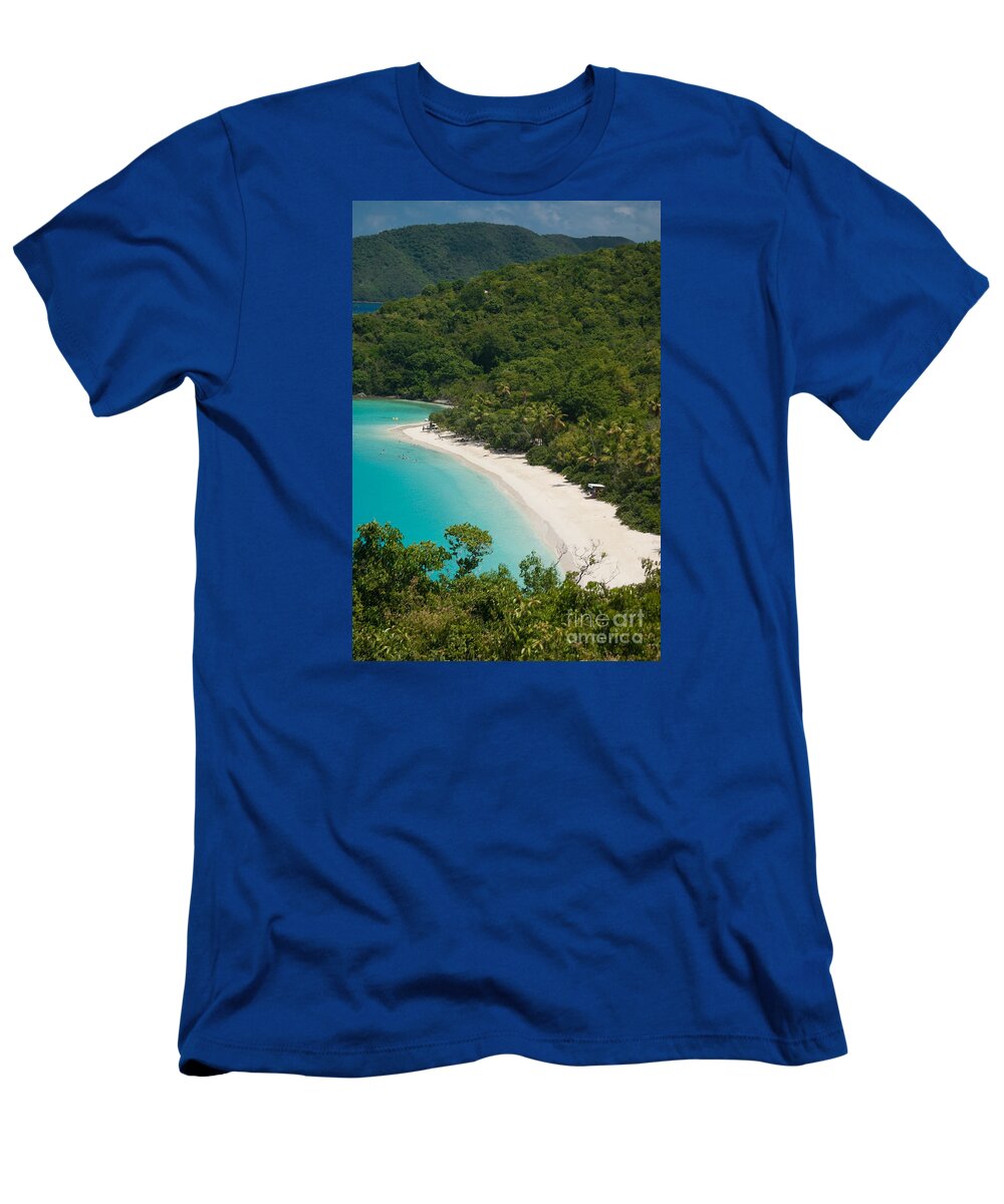 Virgin Islands T-Shirt featuring the photograph View of Trunk Bay on St John - United States Virgin Islands #3 by Anthony Totah