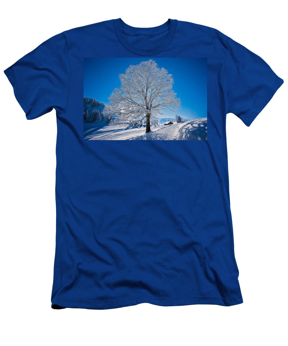 Winter T-Shirt featuring the digital art Winter #4 by Maye Loeser