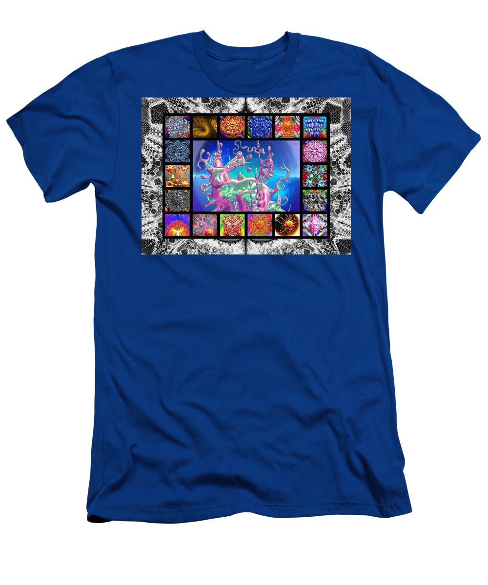 Abstract T-Shirt featuring the digital art Abstract #43 by Super Lovely