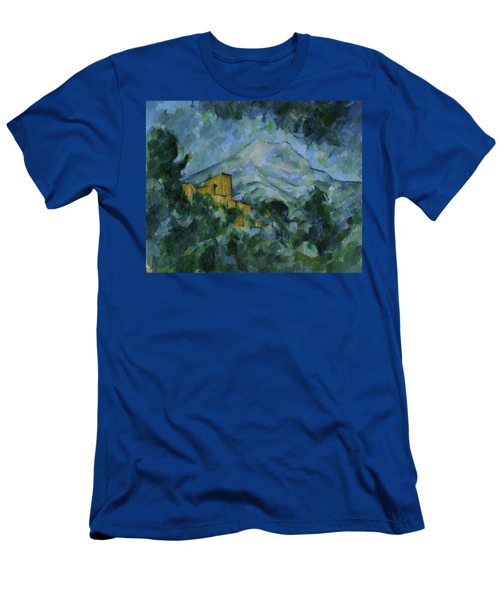 Art T-Shirt featuring the painting Mont Sainte-Victoire and Chateau Noir #5 by Mountain Dreams