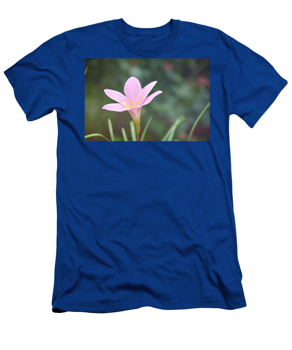 Pink T-Shirt featuring the photograph Pink Flower #5 by Gordana Stanisic