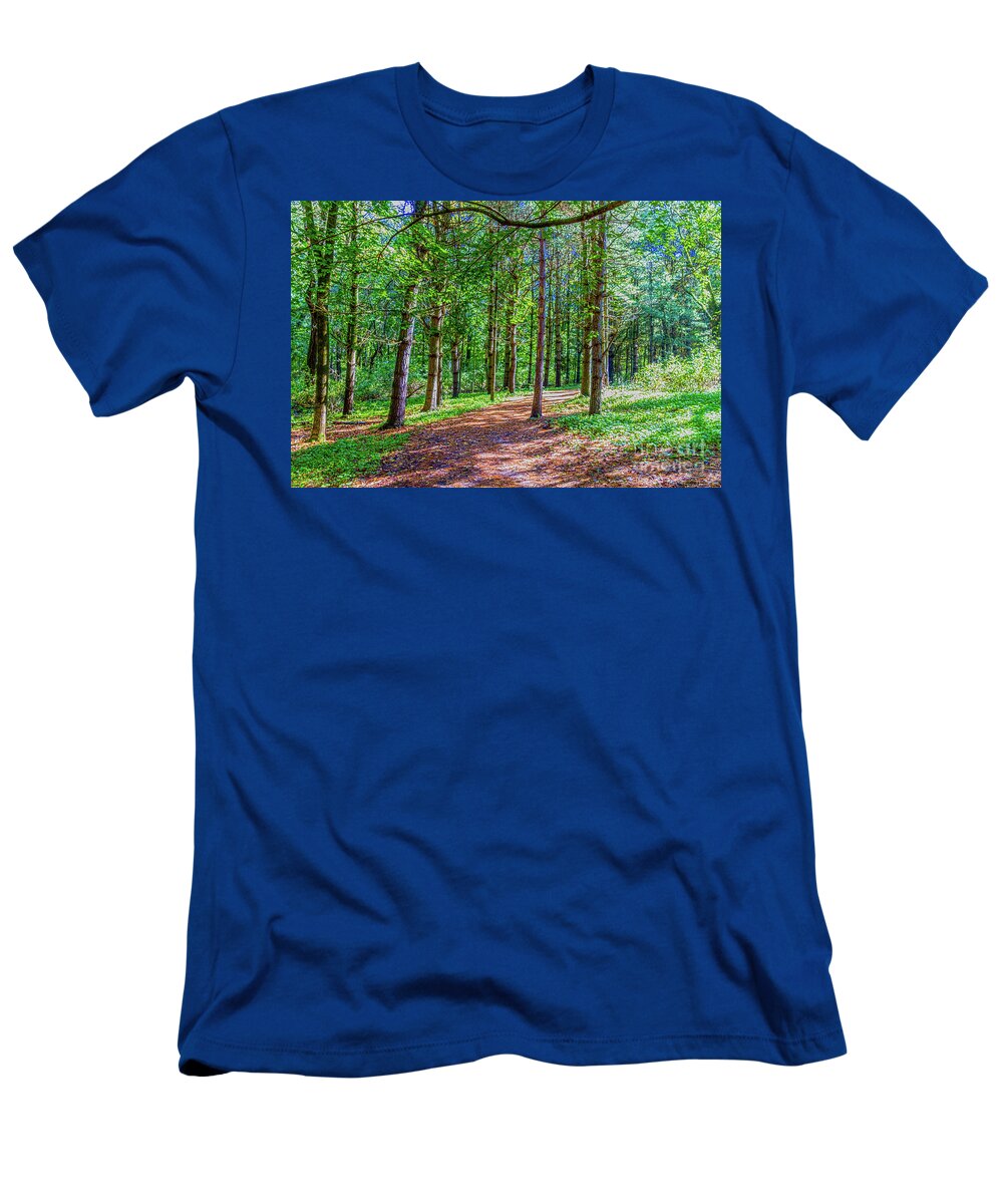 Trees T-Shirt featuring the photograph The Path #5 by William Norton