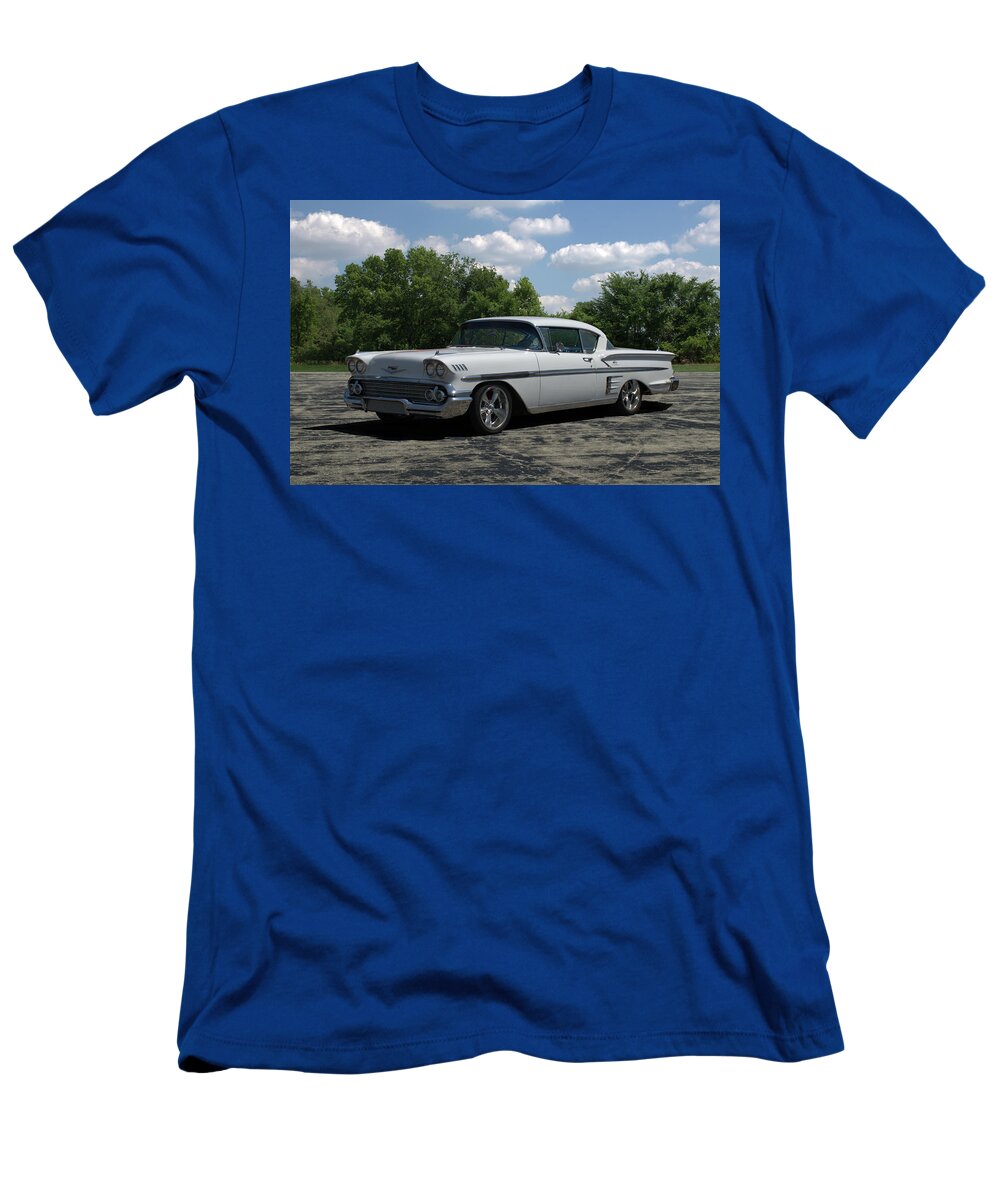 1958 T-Shirt featuring the photograph 1958 Chevrolet Impala by Tim McCullough