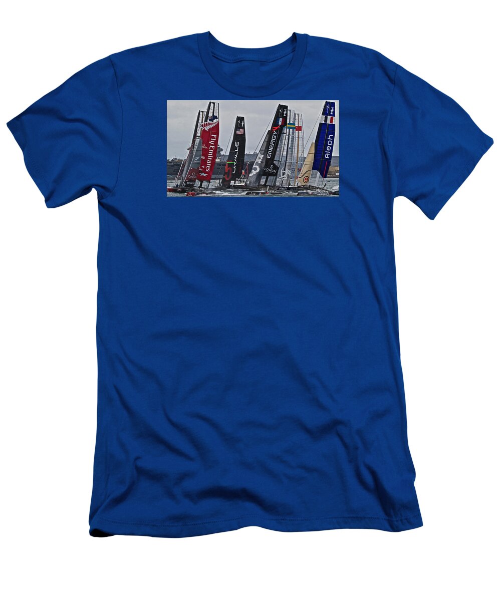 San Diego T-Shirt featuring the photograph America's Cup World Series #15 by Steven Lapkin