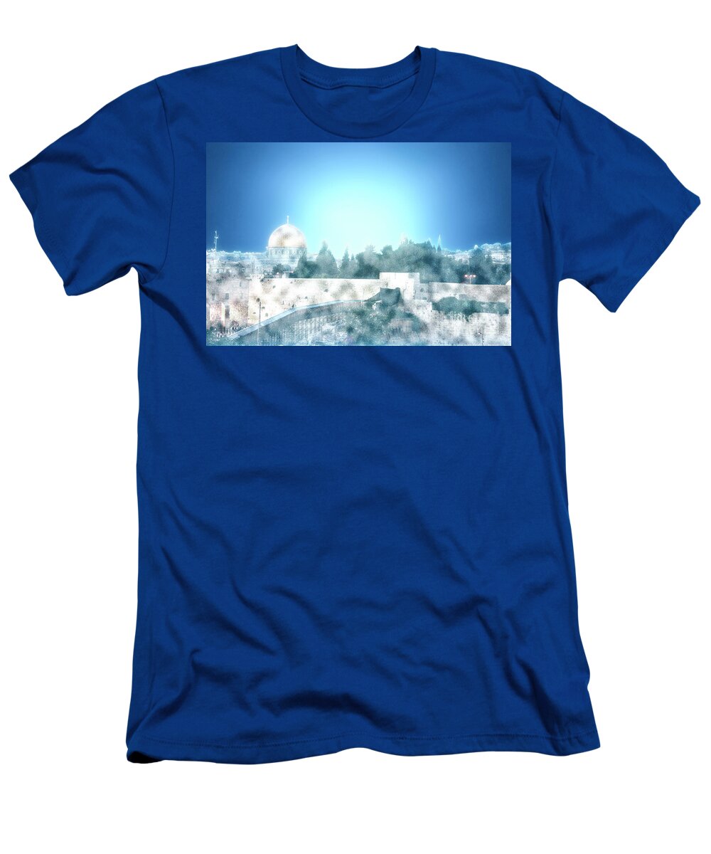 Jerusalem T-Shirt featuring the photograph Wailing Wall, Jerusalem #6 by Humorous Quotes