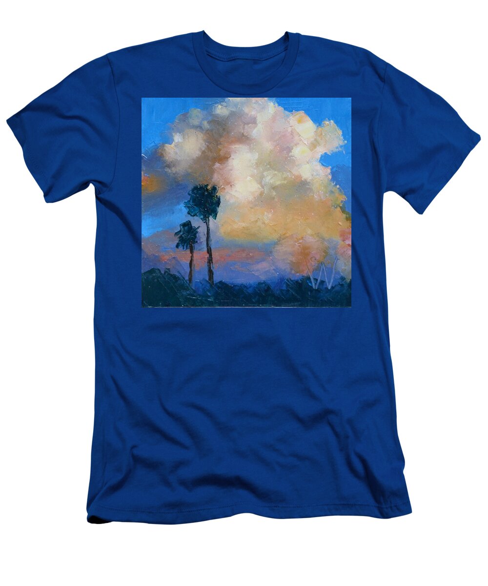Oil Painting T-Shirt featuring the painting Sunset #8 by Susan Woodward