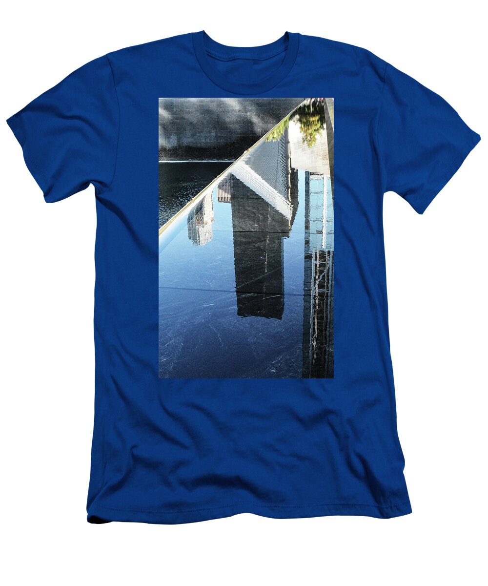911 Memorial Pool New York City T-Shirt featuring the photograph 911 Memorial Pool 2016-4 by William Kimble