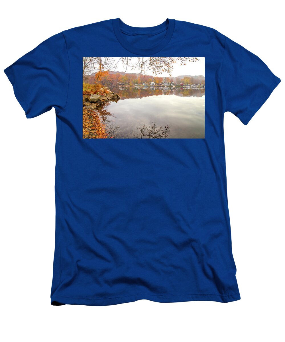 Picturesque Autumn T-Shirt featuring the photograph A Day In Autumn by Karol Livote