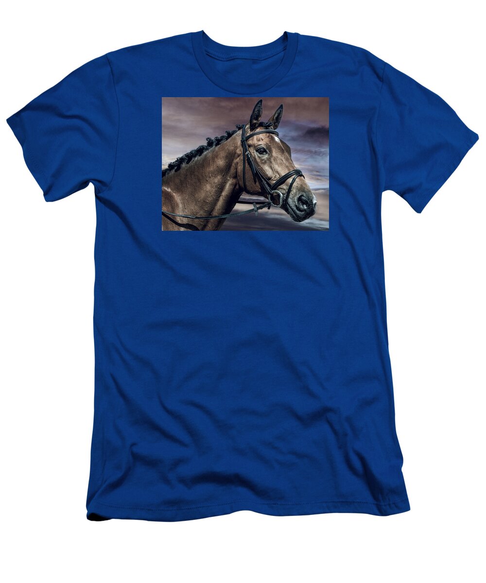 Horse T-Shirt featuring the photograph A Horse called Zi by Brian Tarr