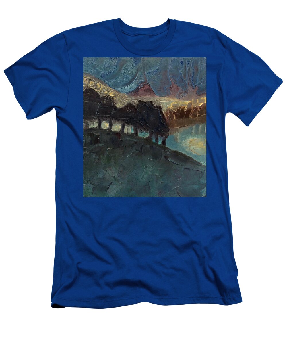 Oil Painting T-Shirt featuring the painting A Singing Hill by Suzy Norris