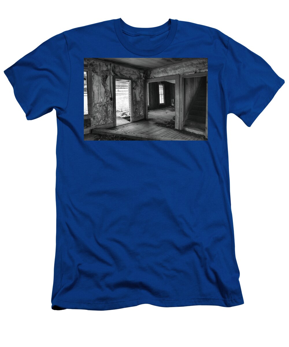 Black And White T-Shirt featuring the photograph Abandoned #2 by Bonnie Bruno