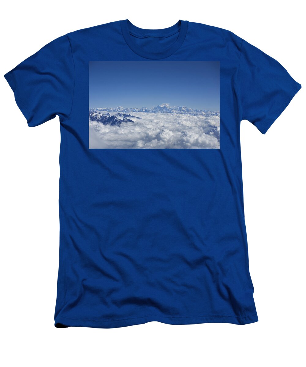 Everest T-Shirt featuring the photograph Above the clouds by Ivan Slosar