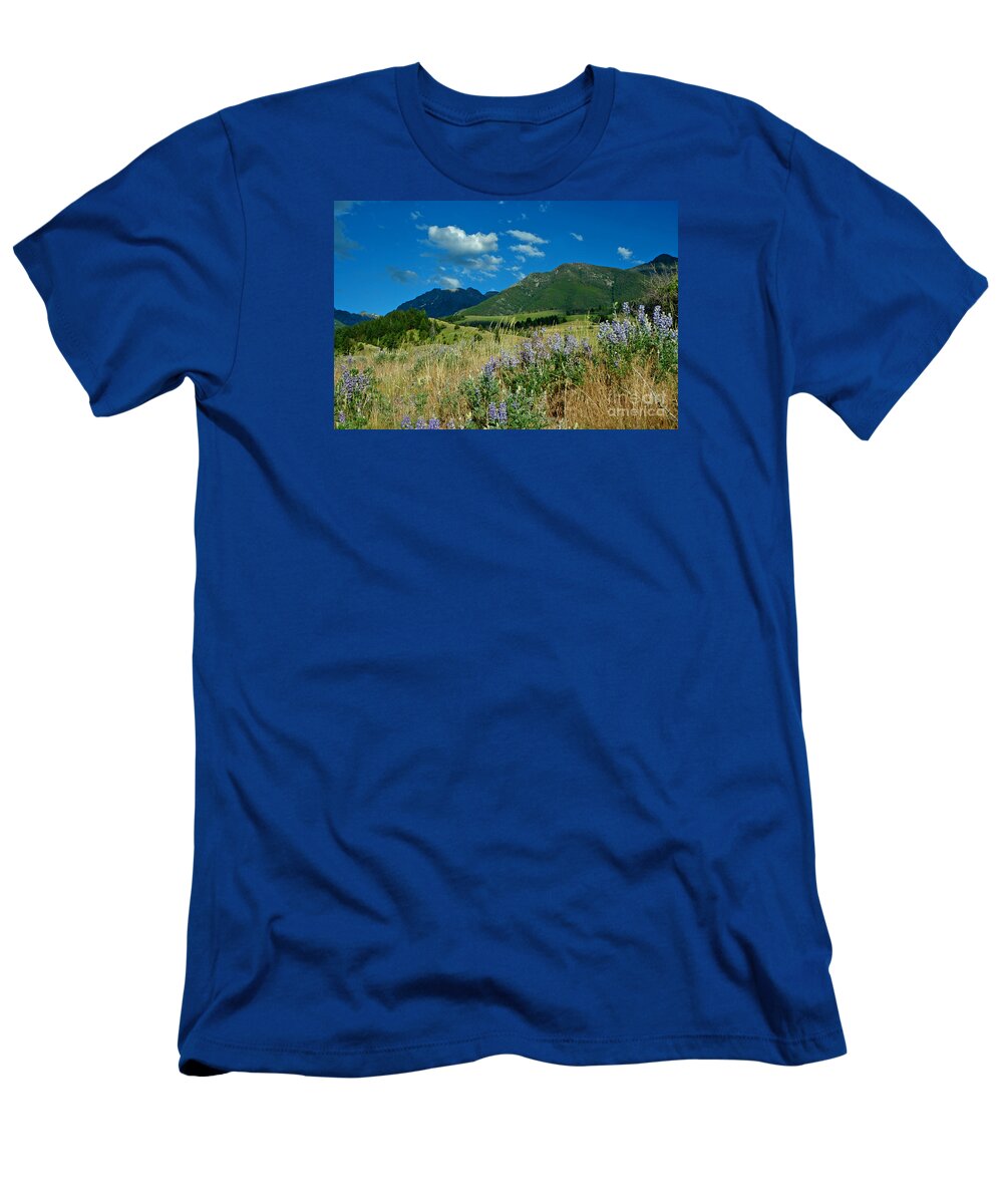 Absaroka T-Shirt featuring the photograph Absaroka Beartooth Landscape by Nick Boren