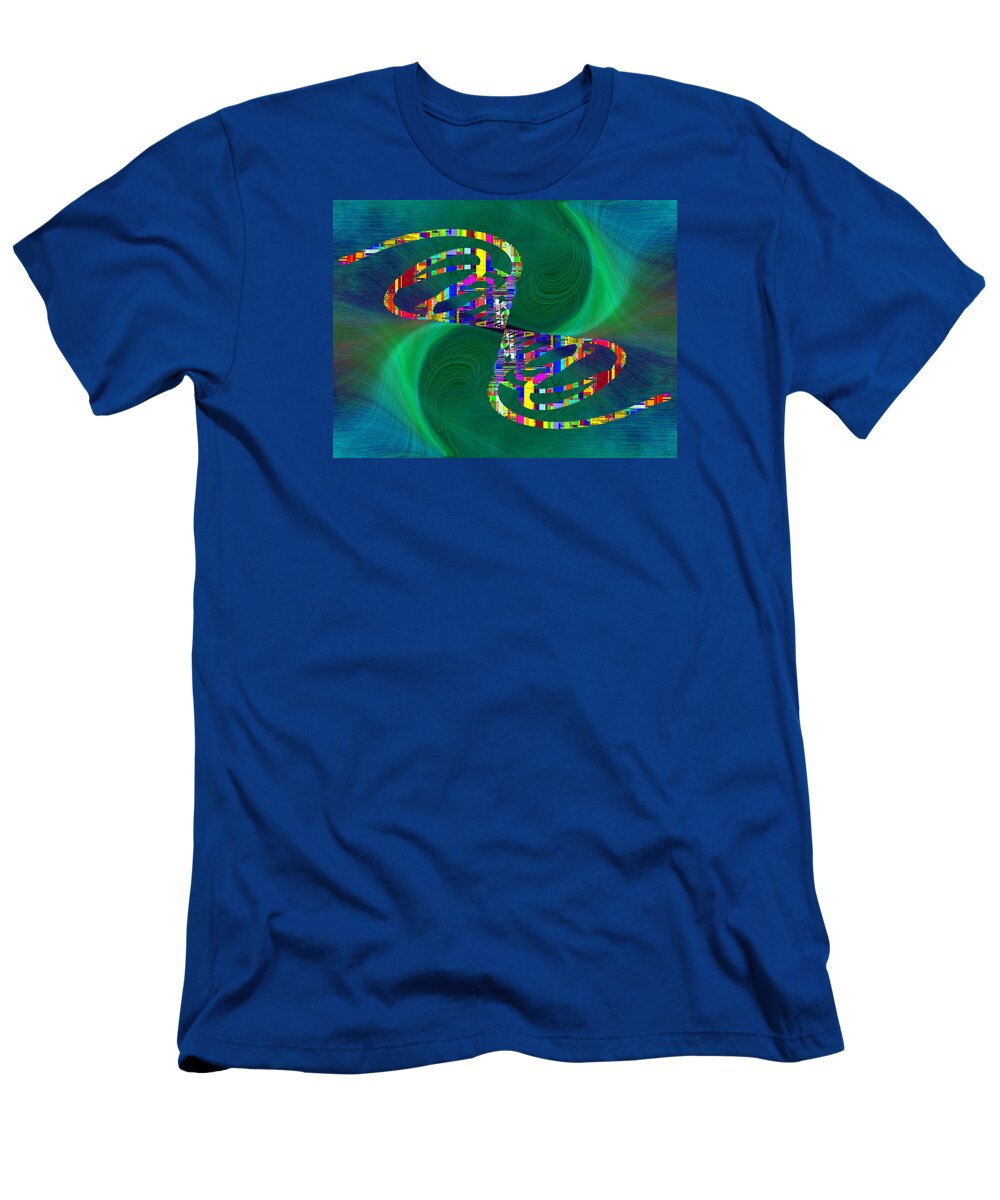Abstract T-Shirt featuring the digital art Abstract Cubed 374 by Tim Allen