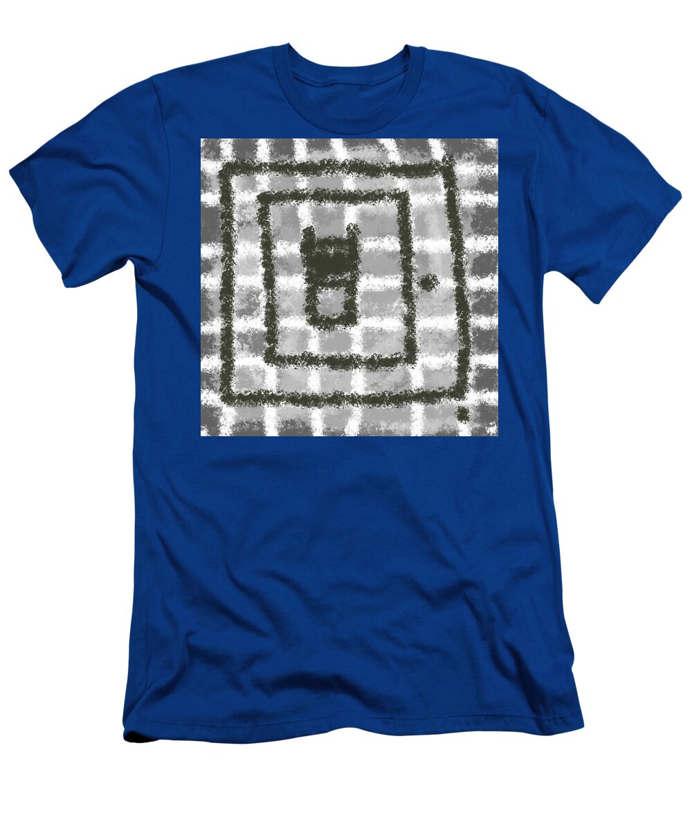 Top View T-Shirt featuring the digital art Abstract Oblivion by Keshava Shukla