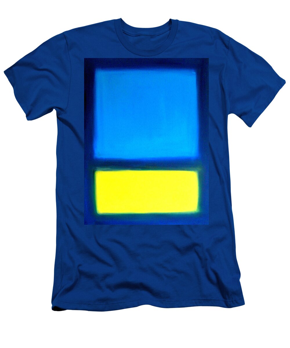 Rothko T-Shirt featuring the painting Abstract Seascape Color Field by Katy Hawk