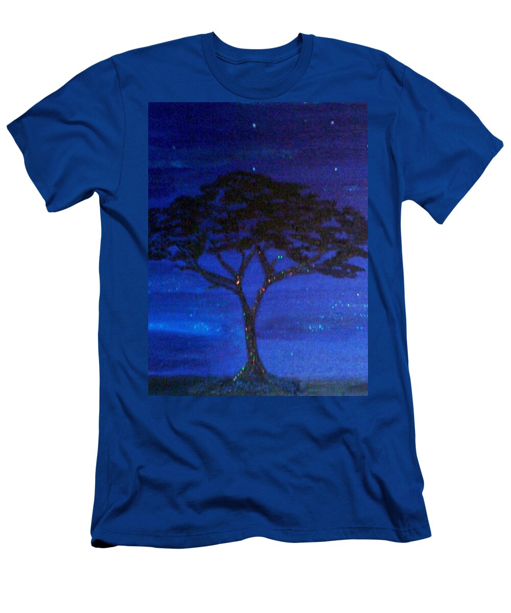 T-Shirt featuring the painting Acacia by Lilliana Didovic