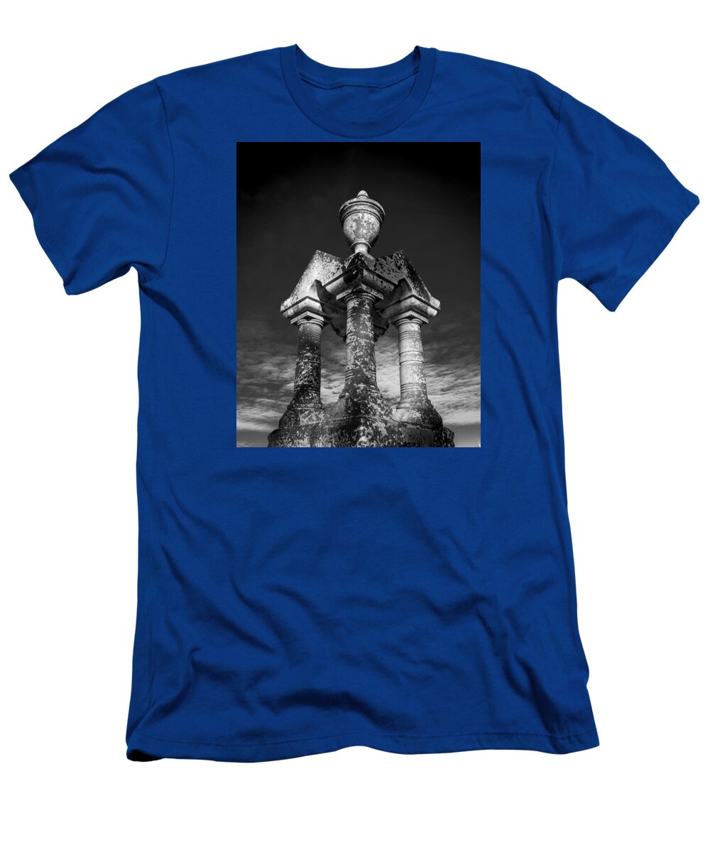 Stone T-Shirt featuring the photograph Aged Stone and Sky by Robert McKay Jones