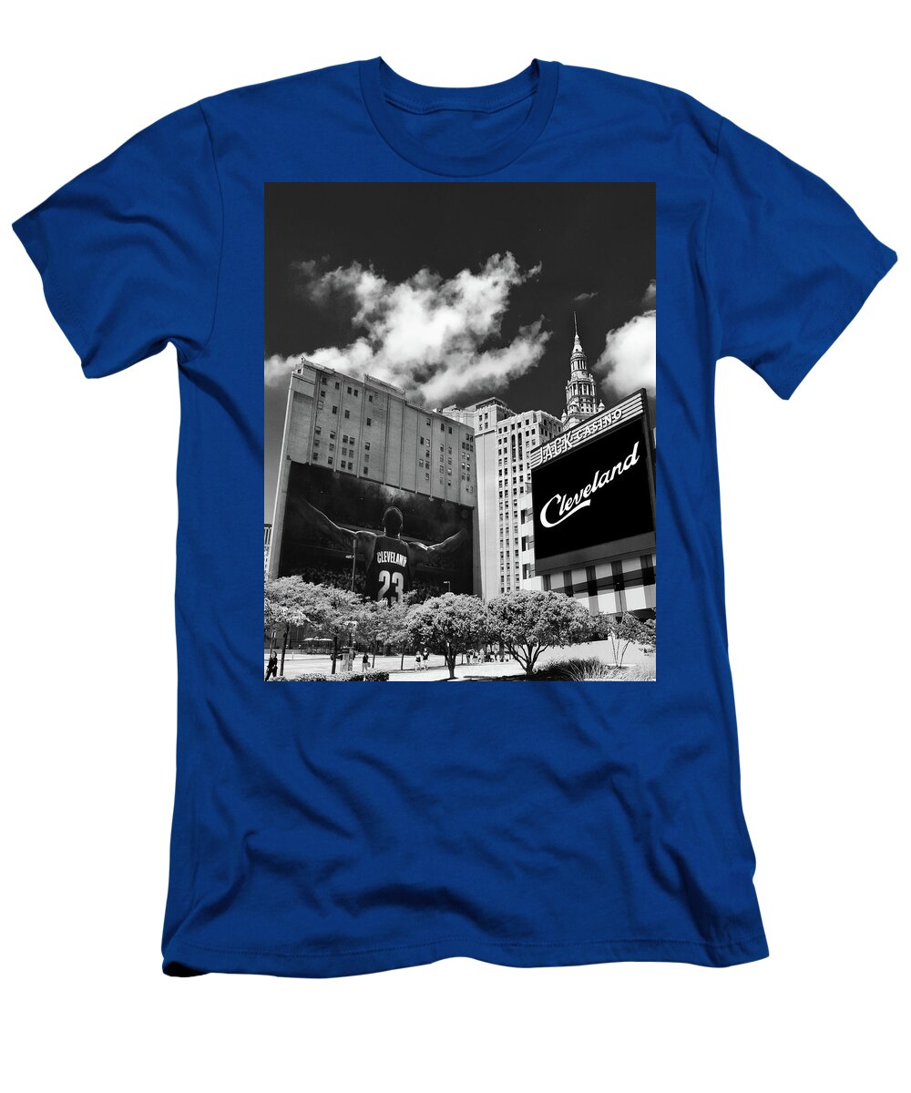 Cle T-Shirt featuring the photograph All In Cleveland by Kenneth Krolikowski