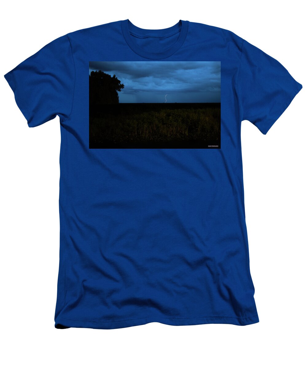 Delray T-Shirt featuring the photograph Alligator Alley Lightning 3 by Ken Figurski
