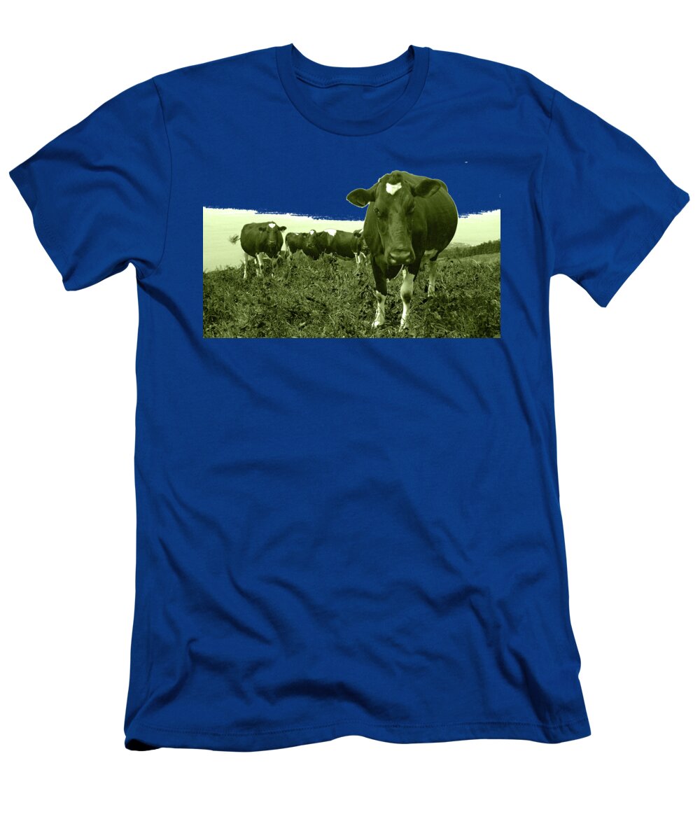 Cows T-Shirt featuring the photograph Annoyed cow by Gaspar Avila