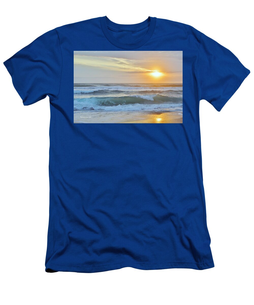 Obx Sunrise T-Shirt featuring the photograph April Sunrise by Barbara Ann Bell