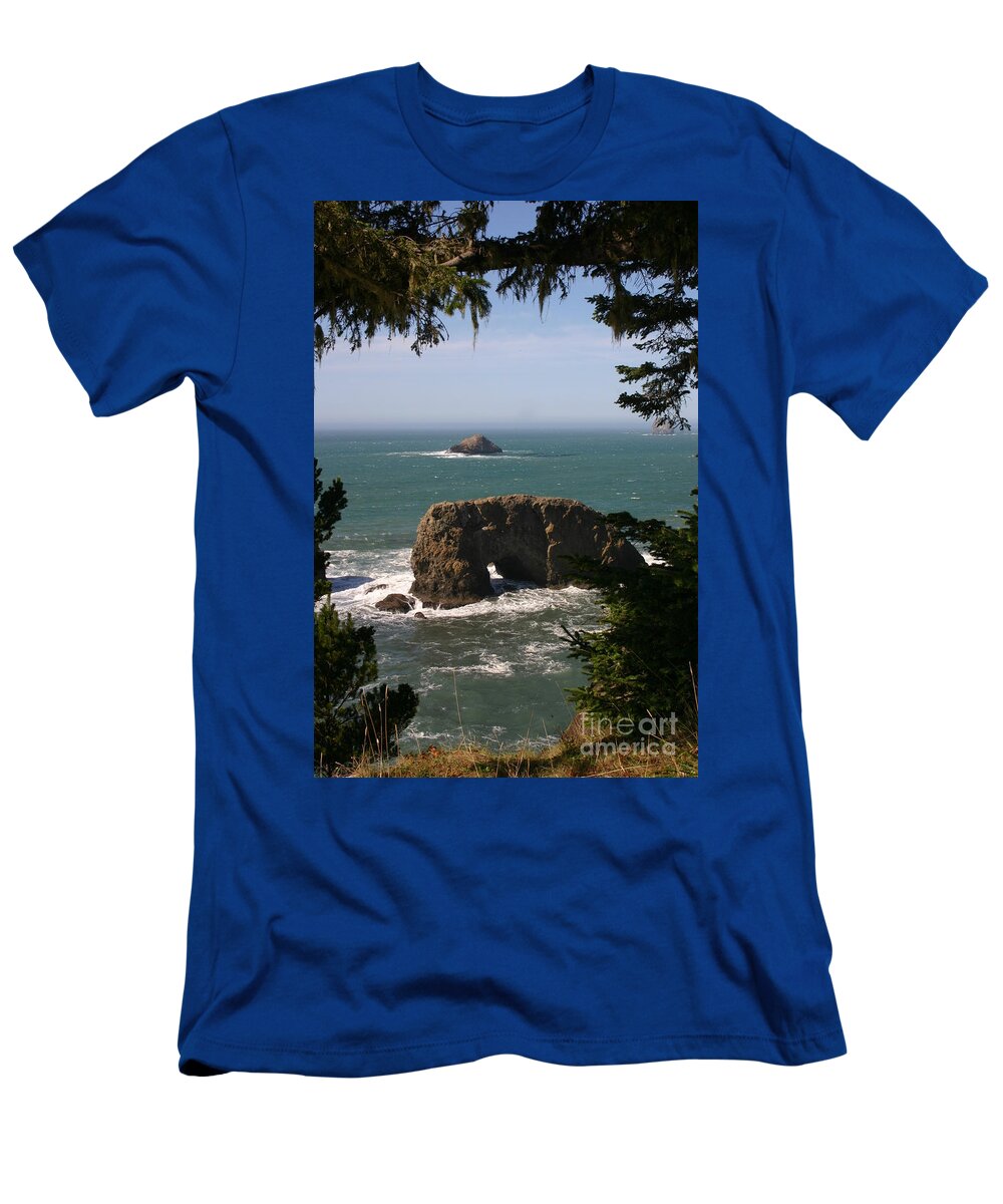 Arch Rock T-Shirt featuring the photograph Arch Rock view by Marie Neder