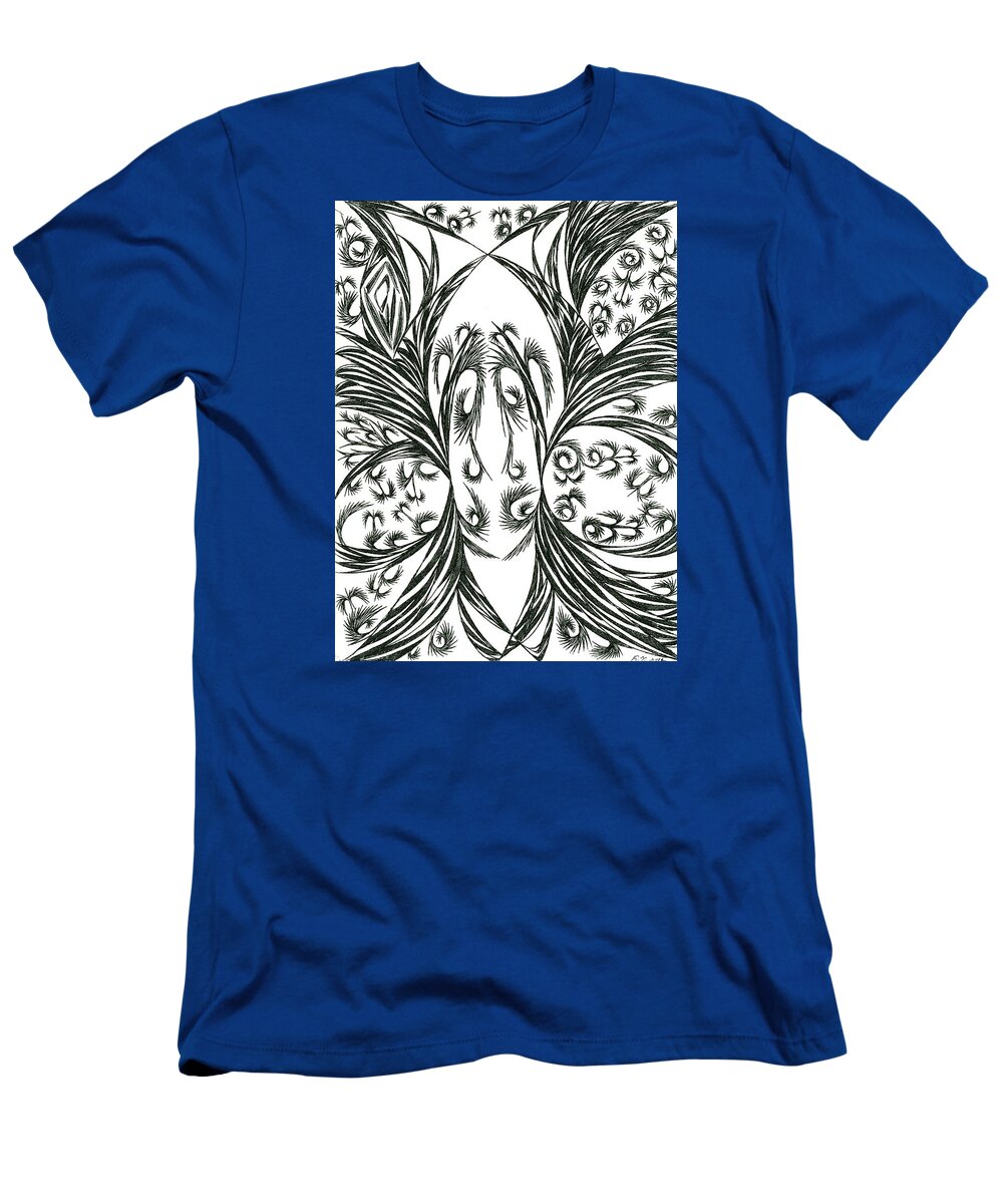 Abstract T-Shirt featuring the drawing Argos by Robert Nickologianis
